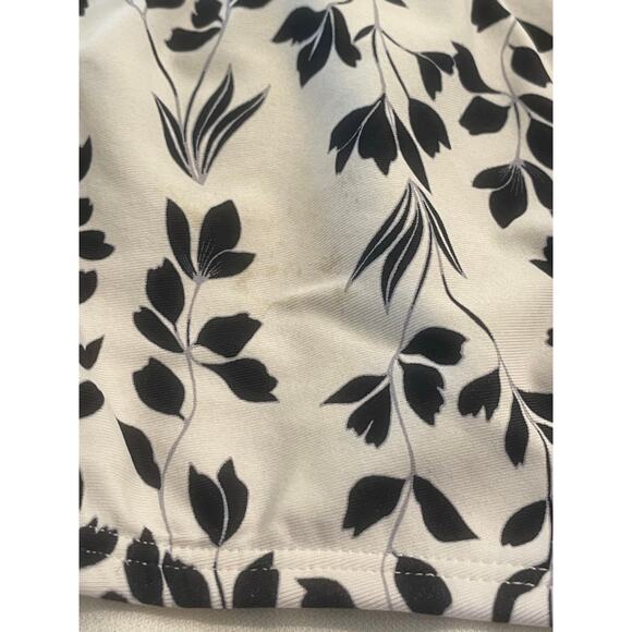 GB Girls white and black floral one piece swimsuit 16 - Picture 10 of 10